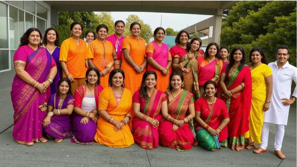 Community Seva at Ram Katha Volunteers at Ram Katha event in USA